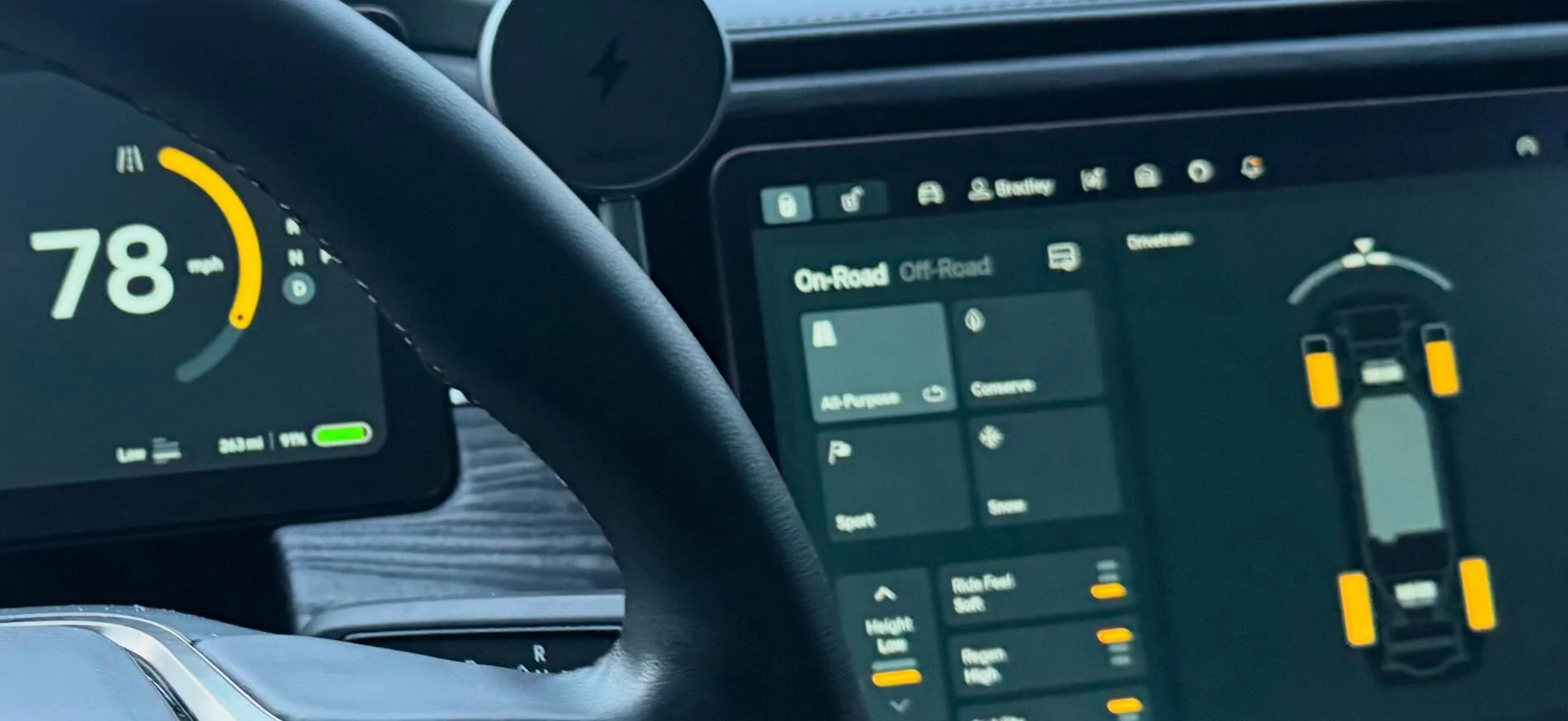Rivian R1T R1S More power & faster in All Purpose than Sport Mode - confirmed with data / dragy IMG_7523