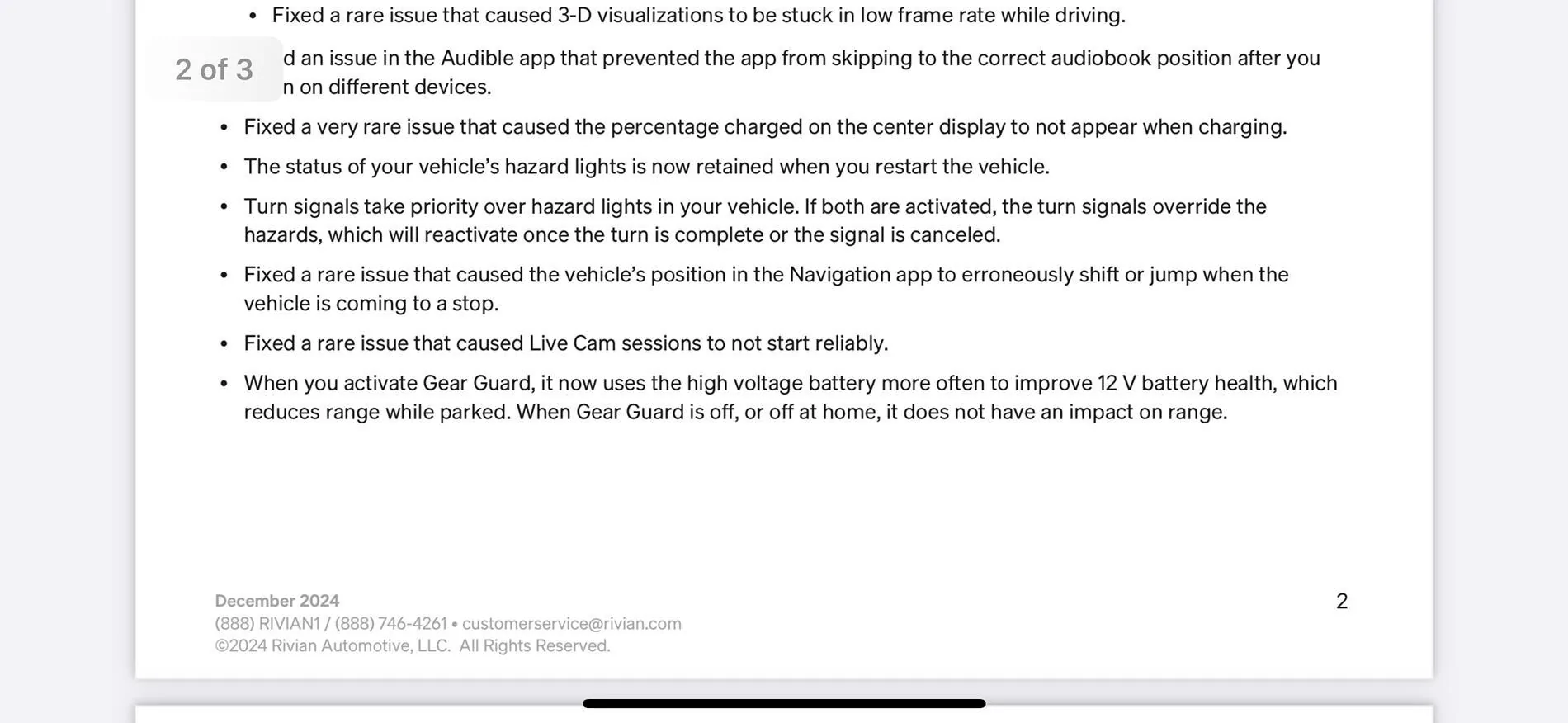 Rivian R1T R1S 2024.47.0 Update Spotted! IMG_0369