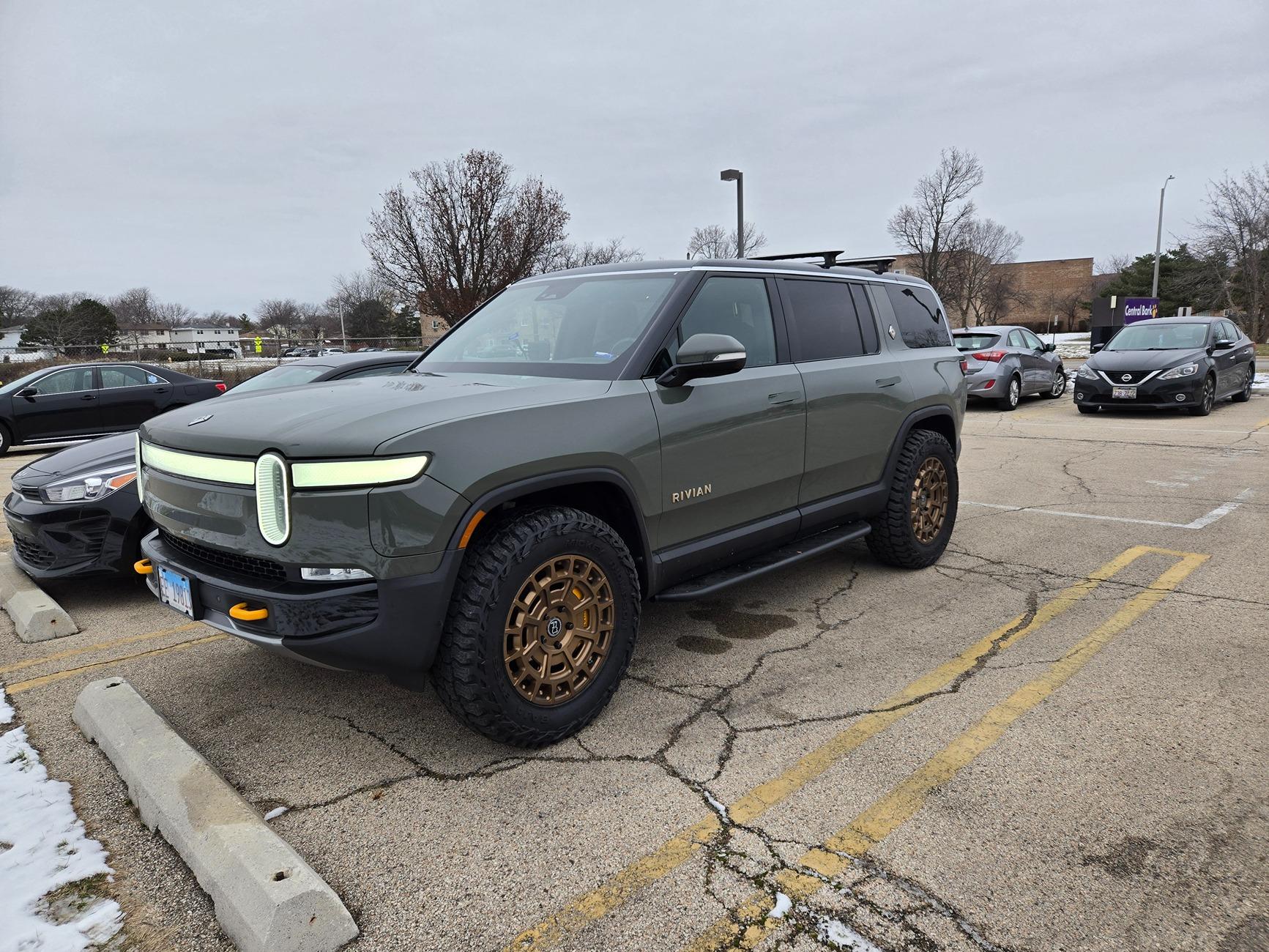 Rivian R1T R1S Black Rhino Voltaic Wheels with Mickey Thompson Baja Boss AT Tires on R1S 20241223_103403