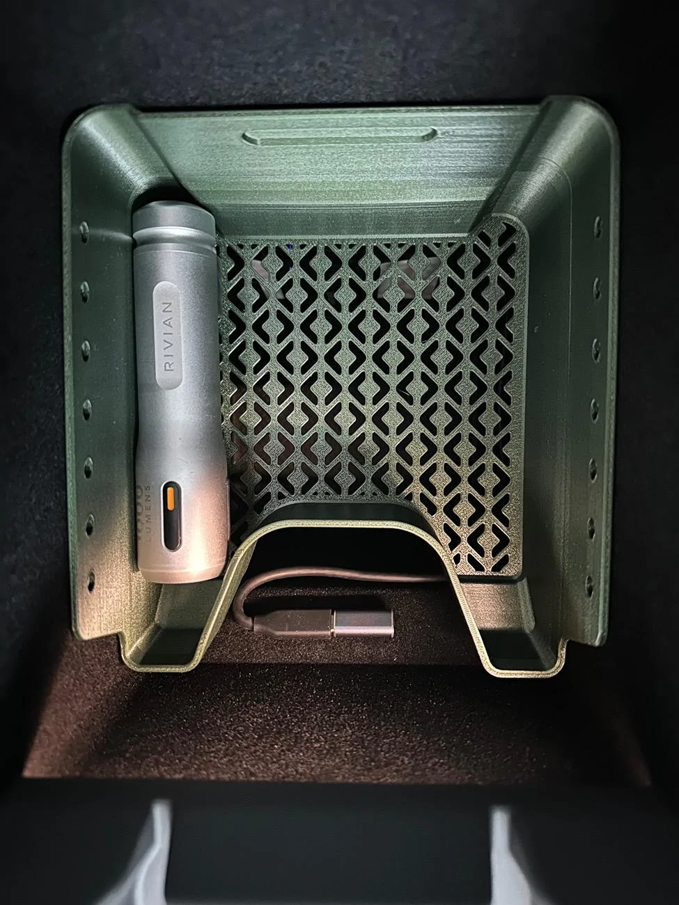 Rivian R1T R1S Customizable Console Organizer (3D Print) IMG_4556