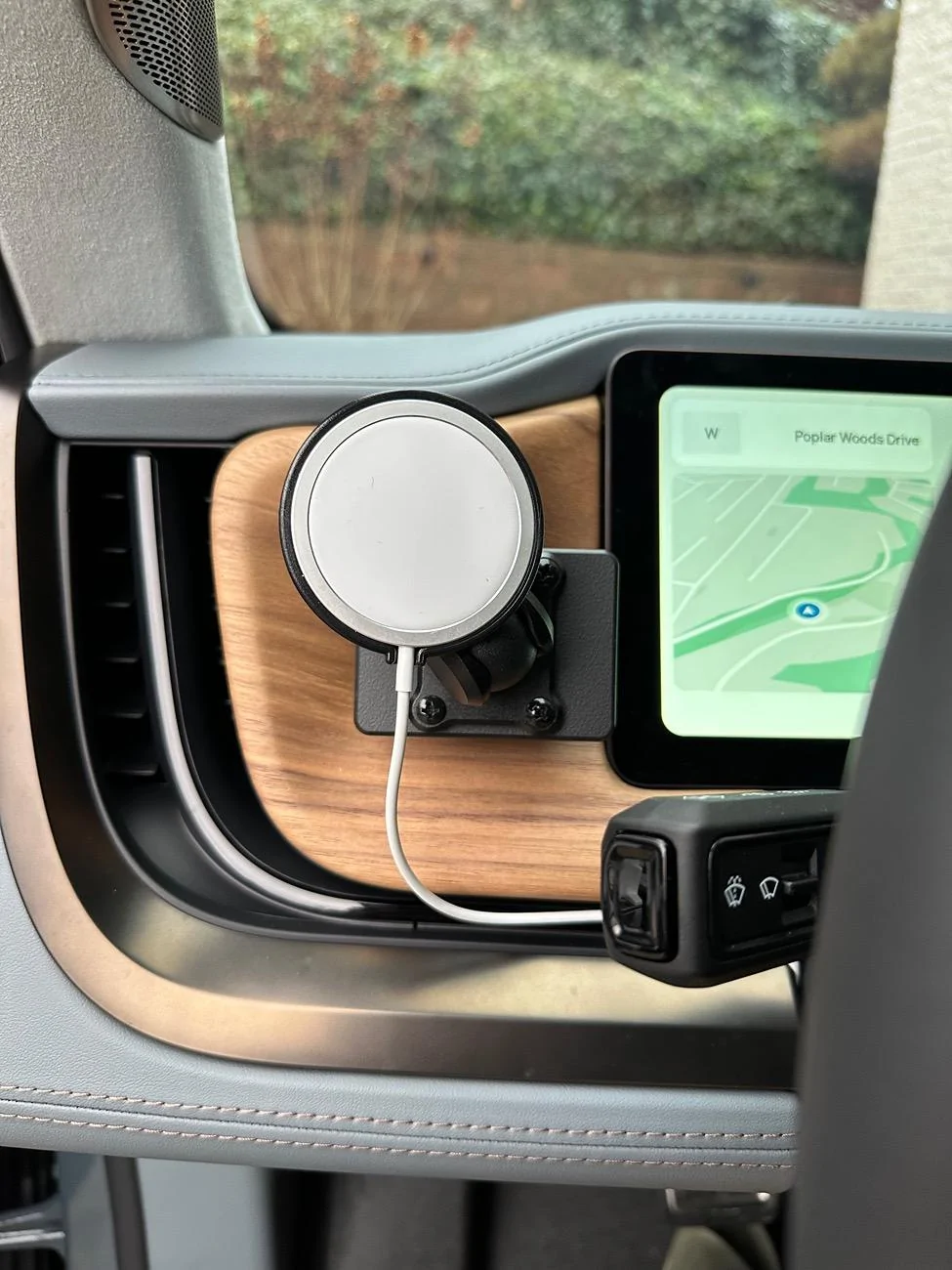 Rivian R1T R1S ProClip phone mount installed on left dash IMG_4562