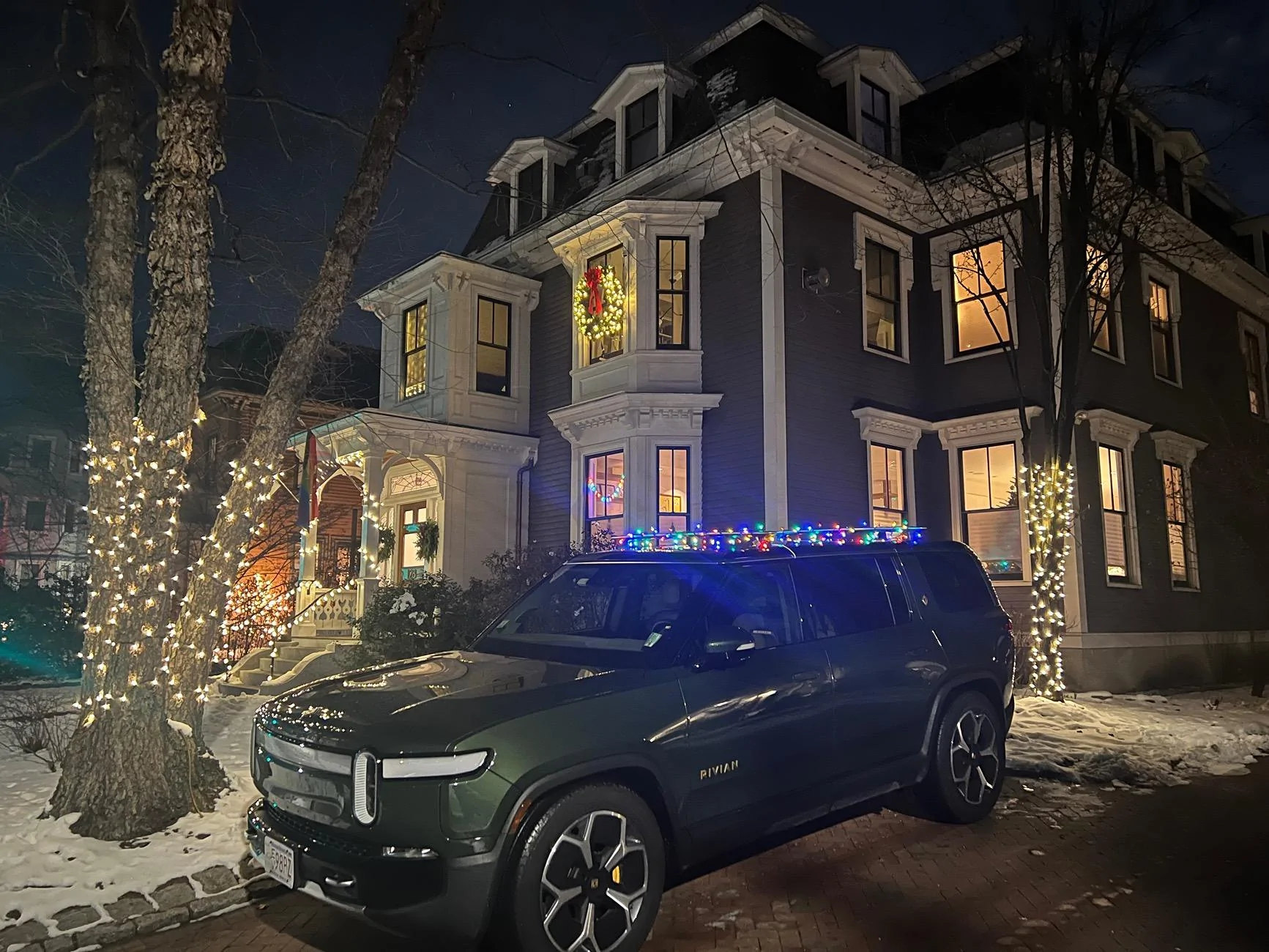 Rivian R1T R1S Rivian Christmas Lights! IMG_0797