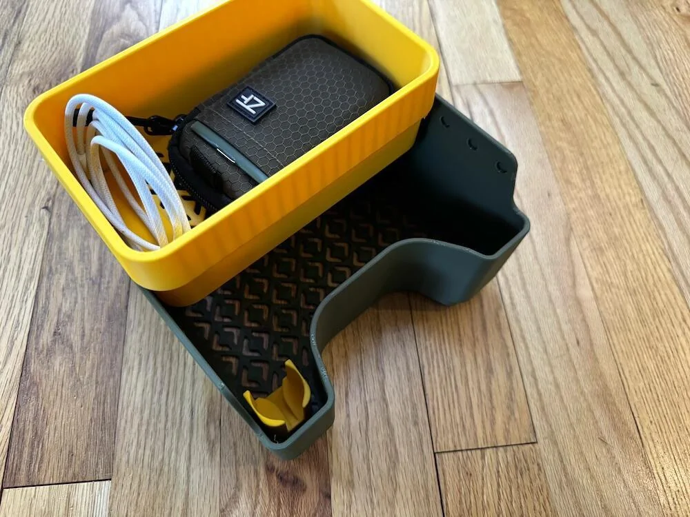Rivian R1T R1S Customizable Console Organizer (3D Print) tempImage5uQMx1