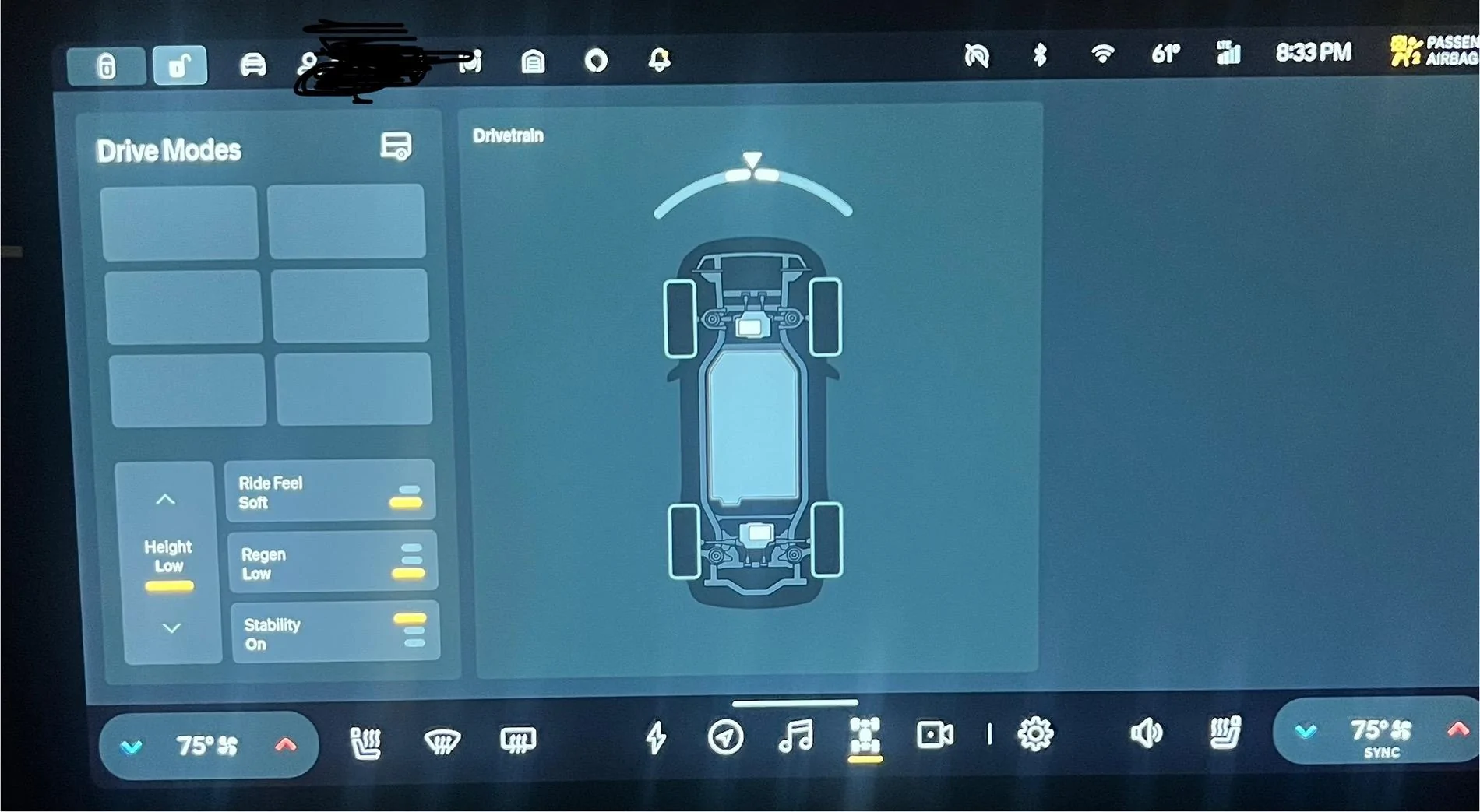 Rivian R1T R1S R1S 2nd gen drivetrain stuck in sport mode IMG_3811