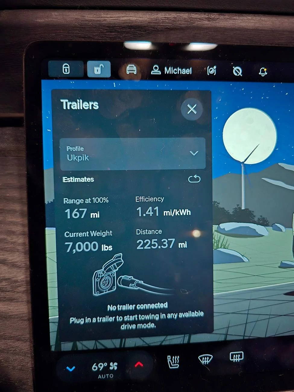 Rivian R1T R1S Towing Report: Airstream Pottery Barn >> R1S Gen 1 (First Tow) 20241229_203614