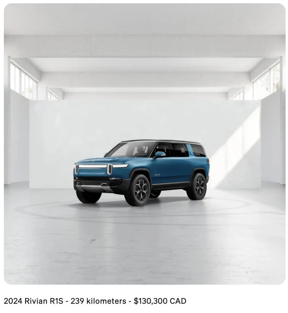 Rivian R1T R1S R1S Demo Vehicles Available Screenshot 2025-01-02 at 12.42.24 PM