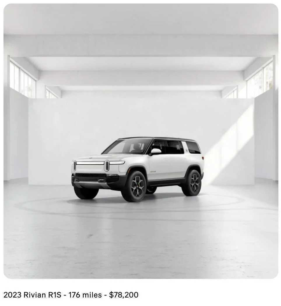 Rivian R1T R1S R1S Demo Vehicles Available Screenshot 2025-01-02 at 12.42.13 PM