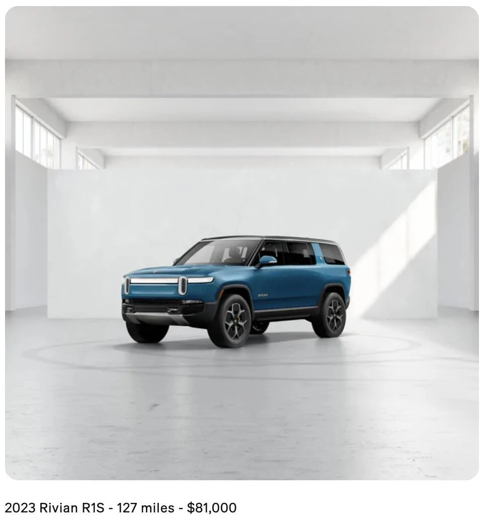 Rivian R1T R1S R1S Demo Vehicles Available Screenshot 2025-01-02 at 12.42.01 PM