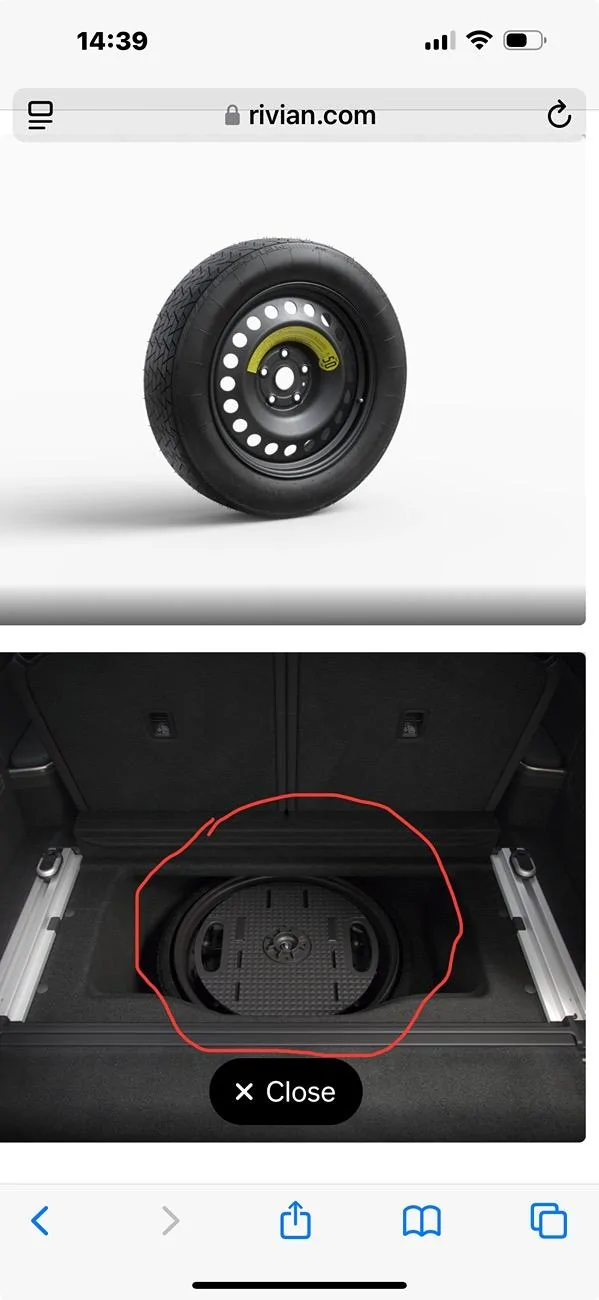 Rivian R1T R1S Compact Spare Tire Installation IMG_4477