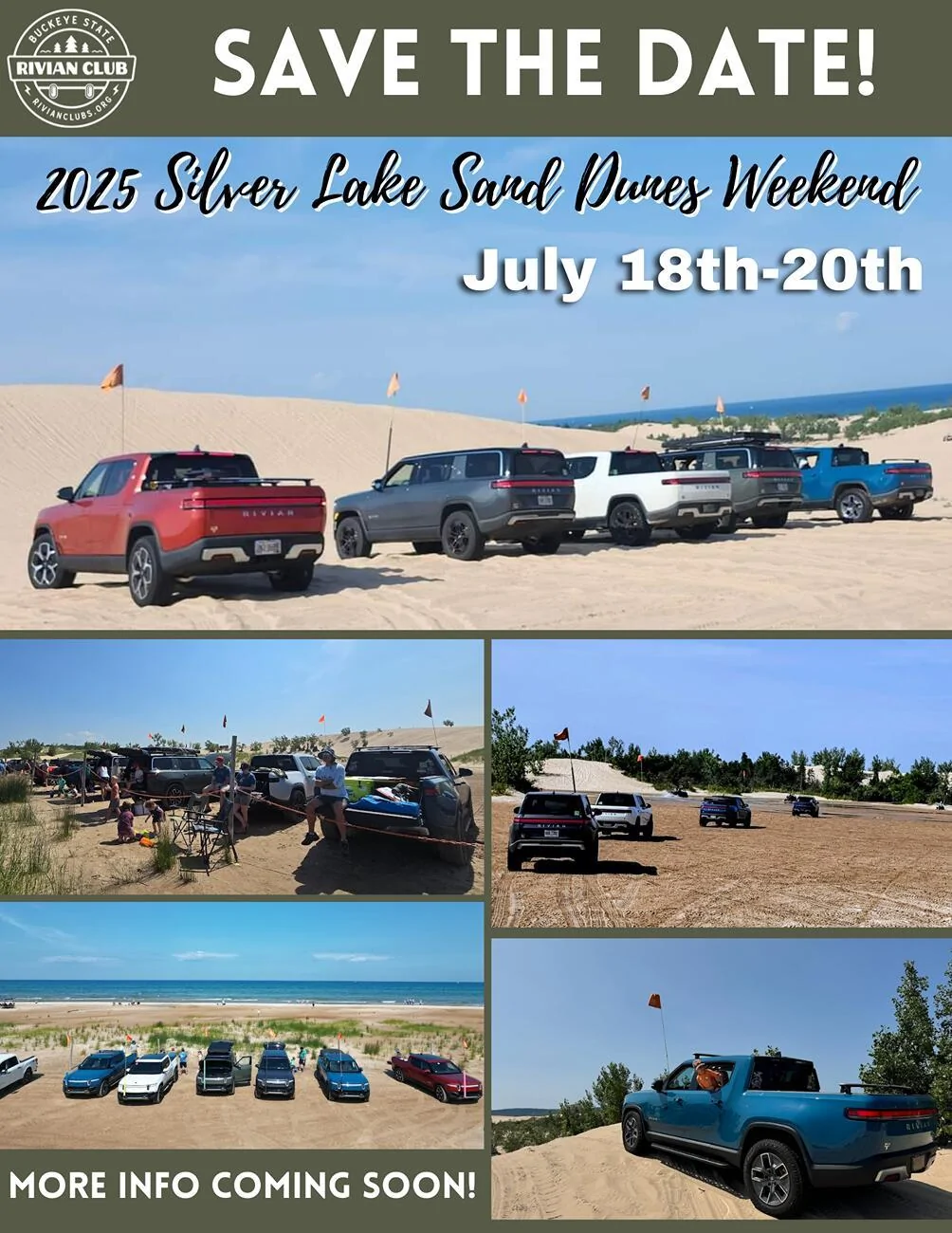 Rivian R1T R1S Registration OPEN (5/13/2025)! 2025 Silver Lake Sand Dunes Weekend July 18-20 BSRCSLSD