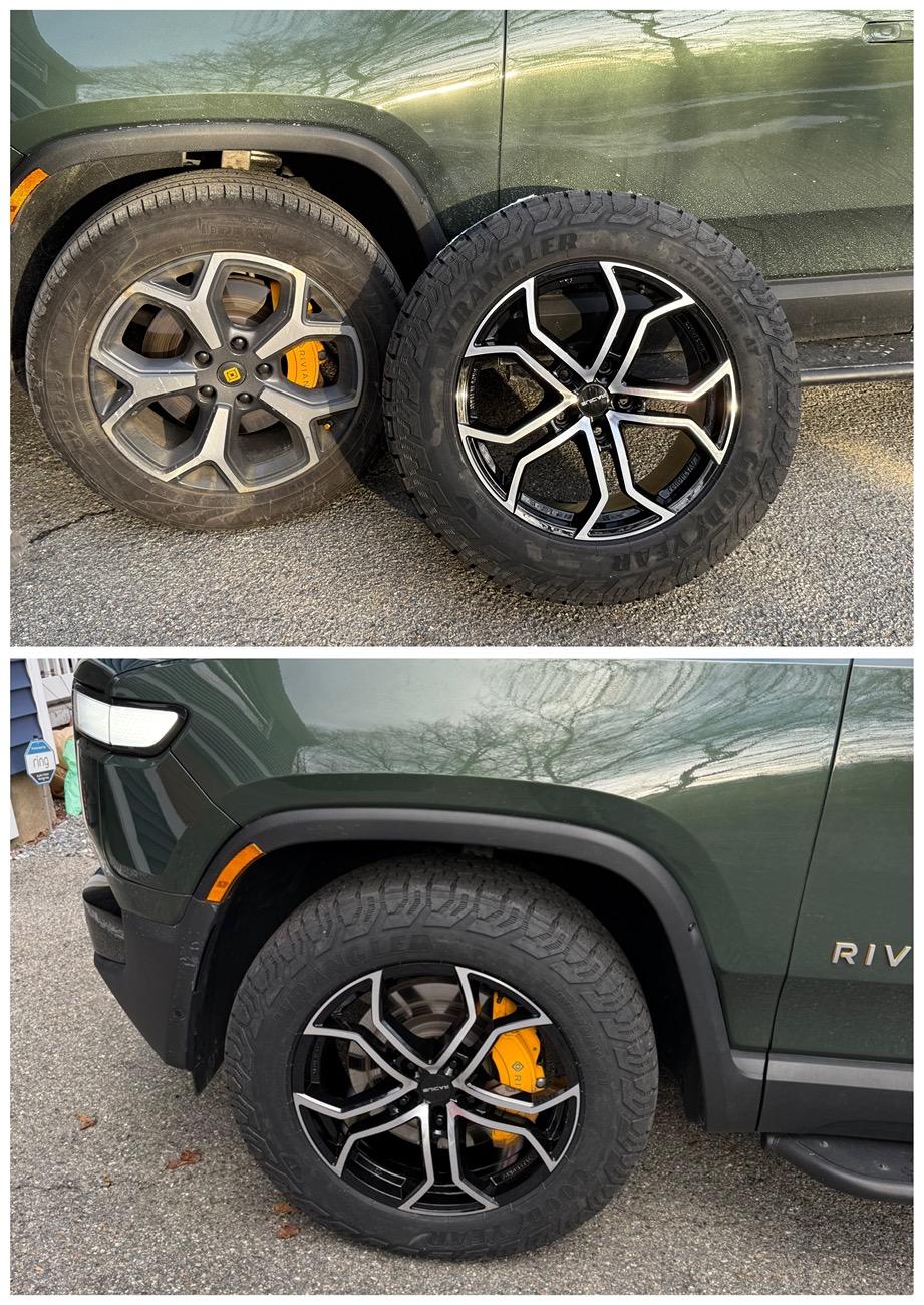 Rivian R1T R1S 21" tire -> winter 20" tire while keeping 21" spare tire IMG_5080