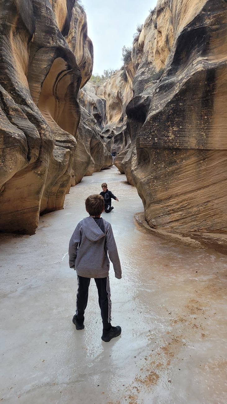 Rivian R1T R1S Exploring southern Utah slot canyons over New Years 20250101_113738