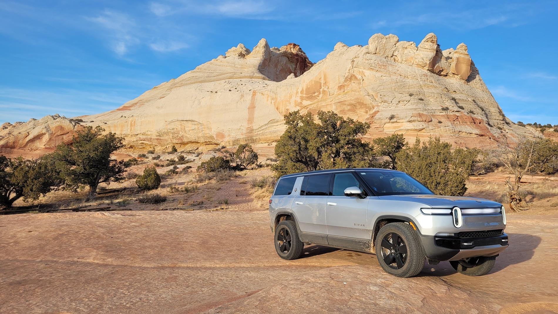 Rivian R1T R1S Exploring southern Utah slot canyons over New Years 20250102_161800