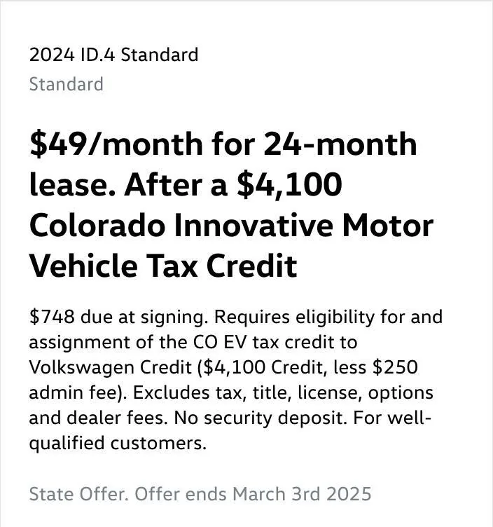 Rivian R1T R1S ID4 lease for $149 / month Screenshot 2025-01-06 at 3.51.44 PM