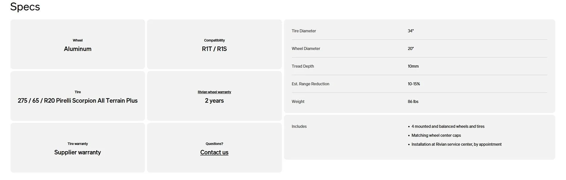 Rivian R1T R1S Range Against the Machine¹ - Rivian OEM Wheels, Tires, and Range Considered AT Wheel-Set Specs