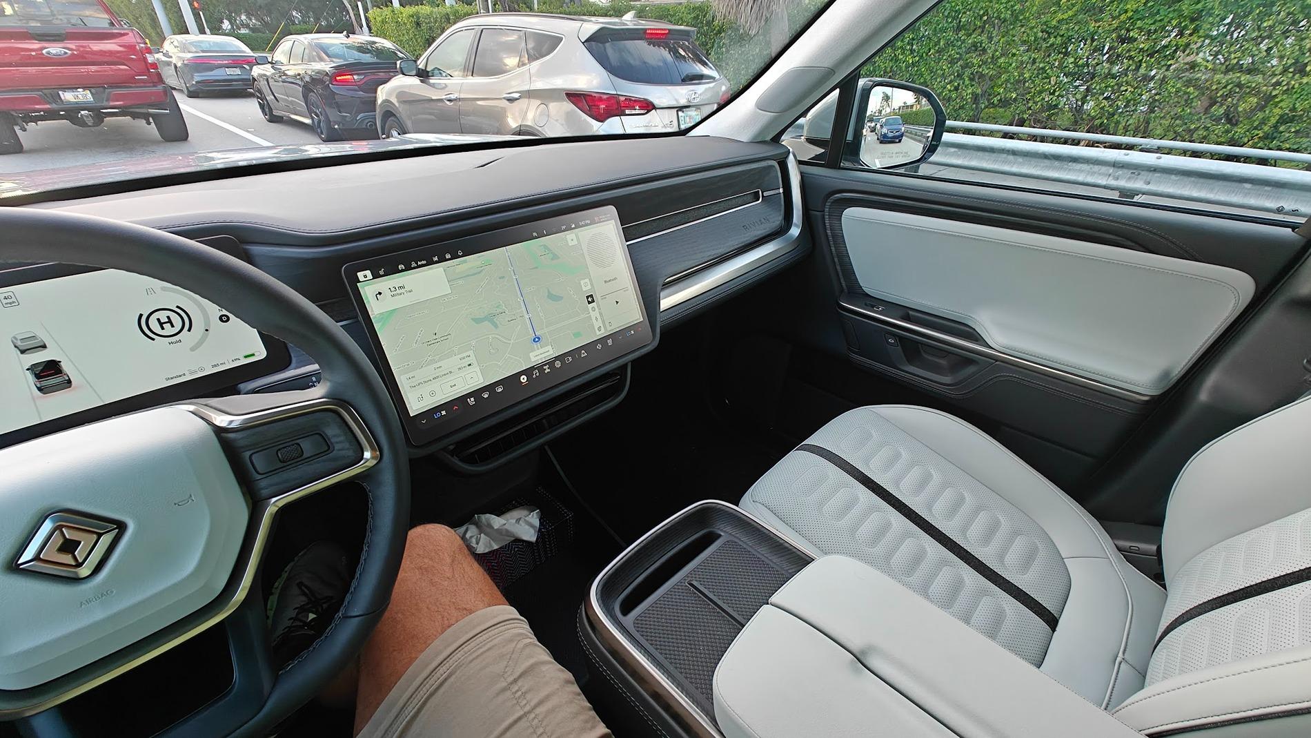 Rivian R1T R1S Ocean coast + Dark Wood Interior -- how's it look? IMG20241029174720