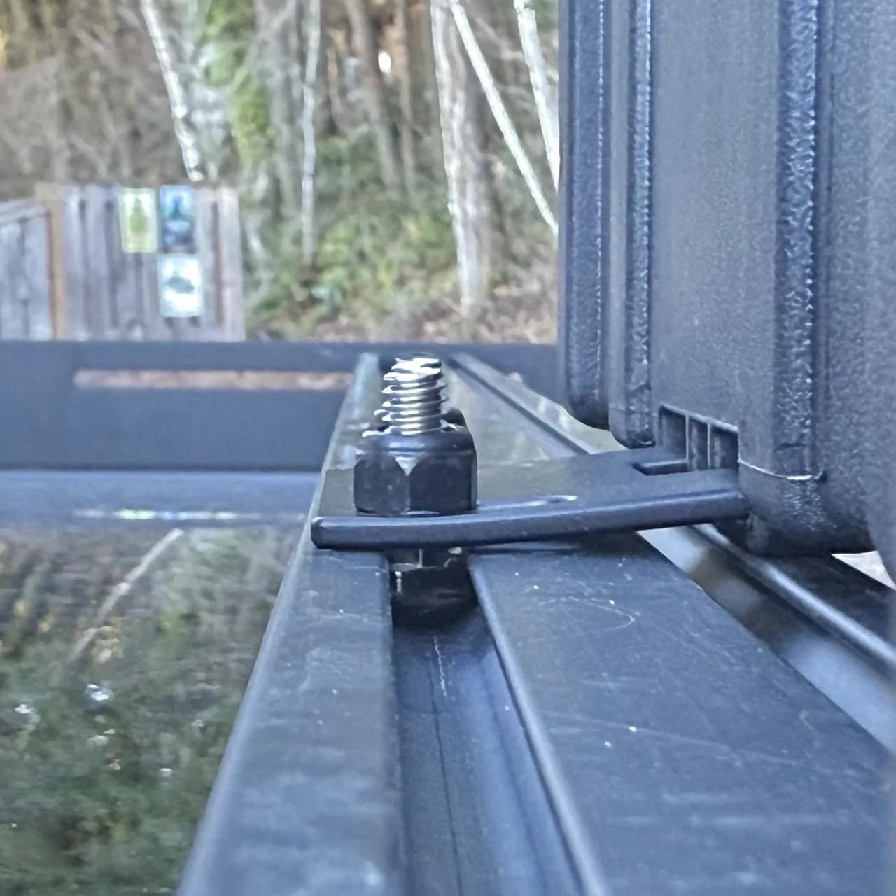 Rivian R1T R1S Cargo box clips for roof rack IMG_1542 Larg