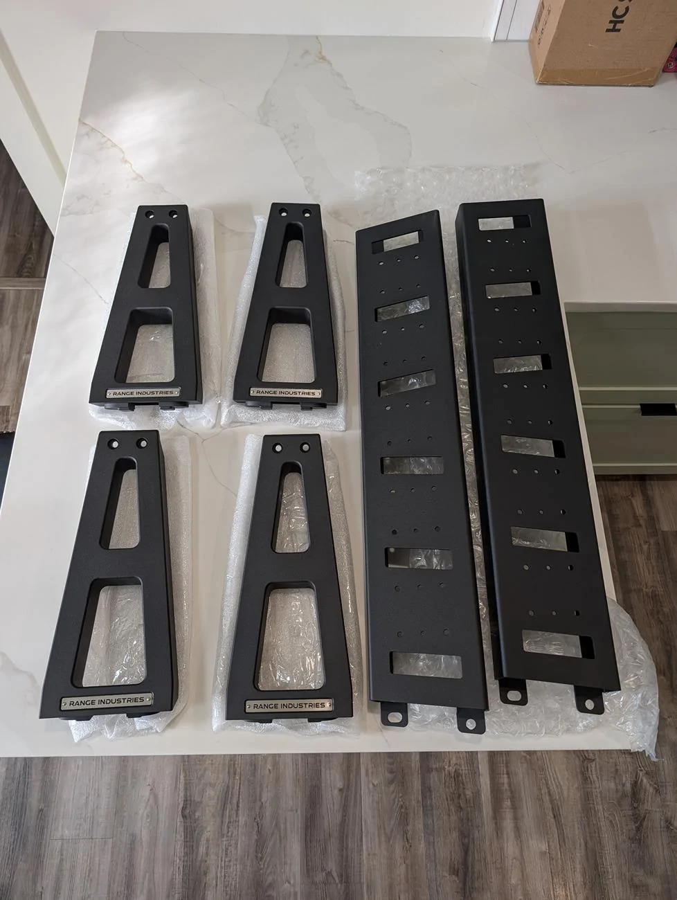 Rivian R1T R1S Sierra Rack System installed on R1T PXL_20250108_155051617