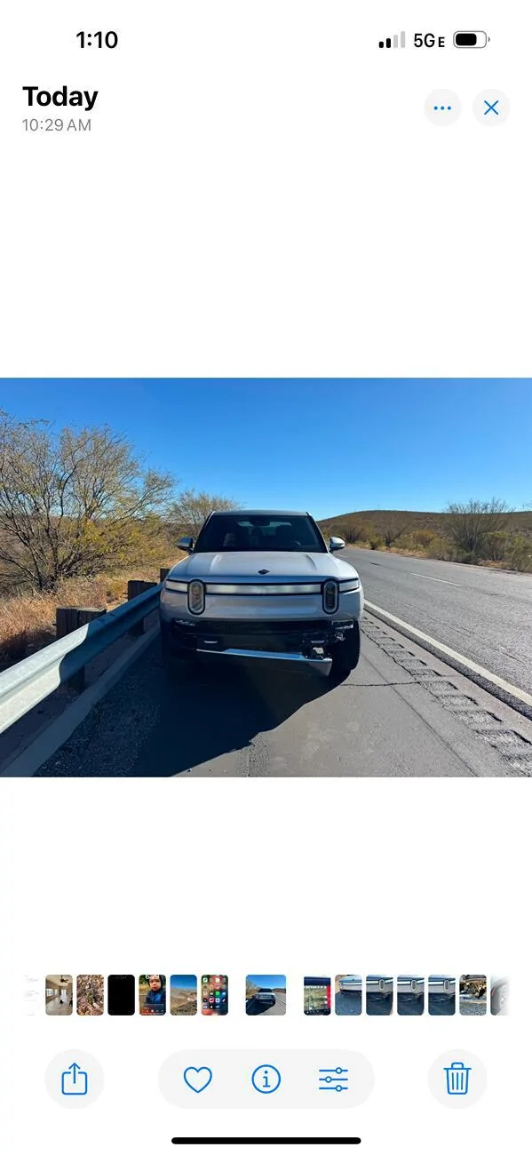 Rivian R1T R1S Hit a deer IMG_3973