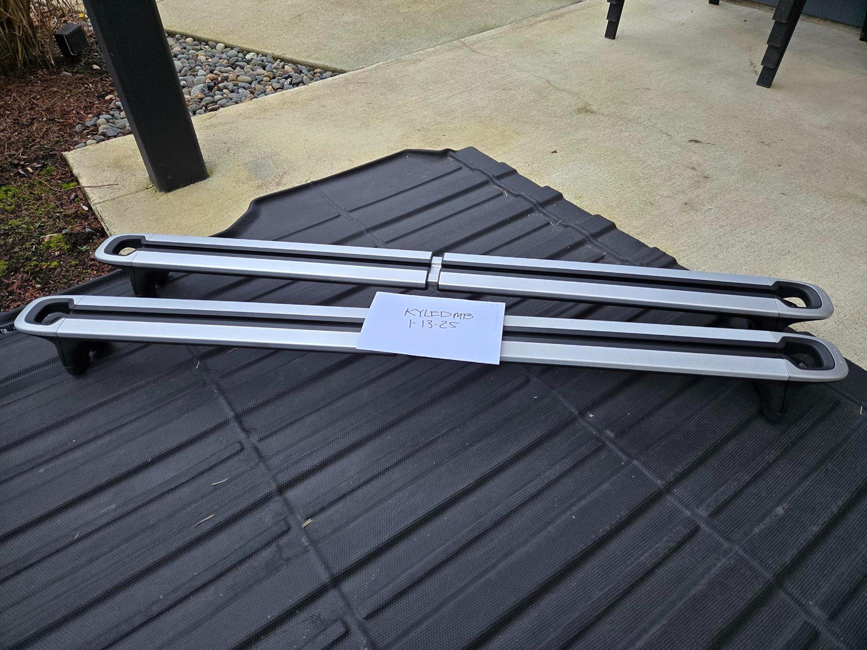 Rivian R1T R1S OEM Silver Cross Bars 20250113_163010