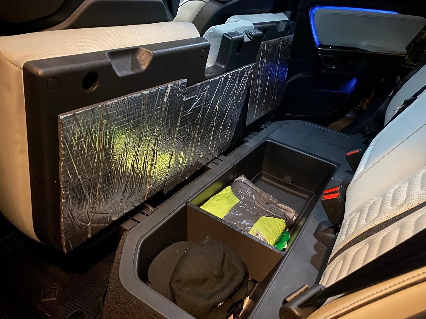 Rivian R1T R1S Simple 10" JL Subwoofer Install in R1T IMG_7809