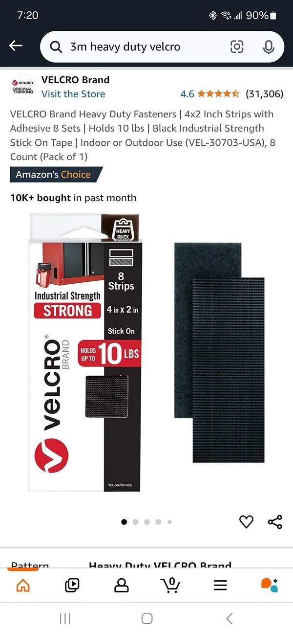 Rivian R1T R1S Any suggestions for Velcro? Screenshot_20250113_192011_Amazon Shopping