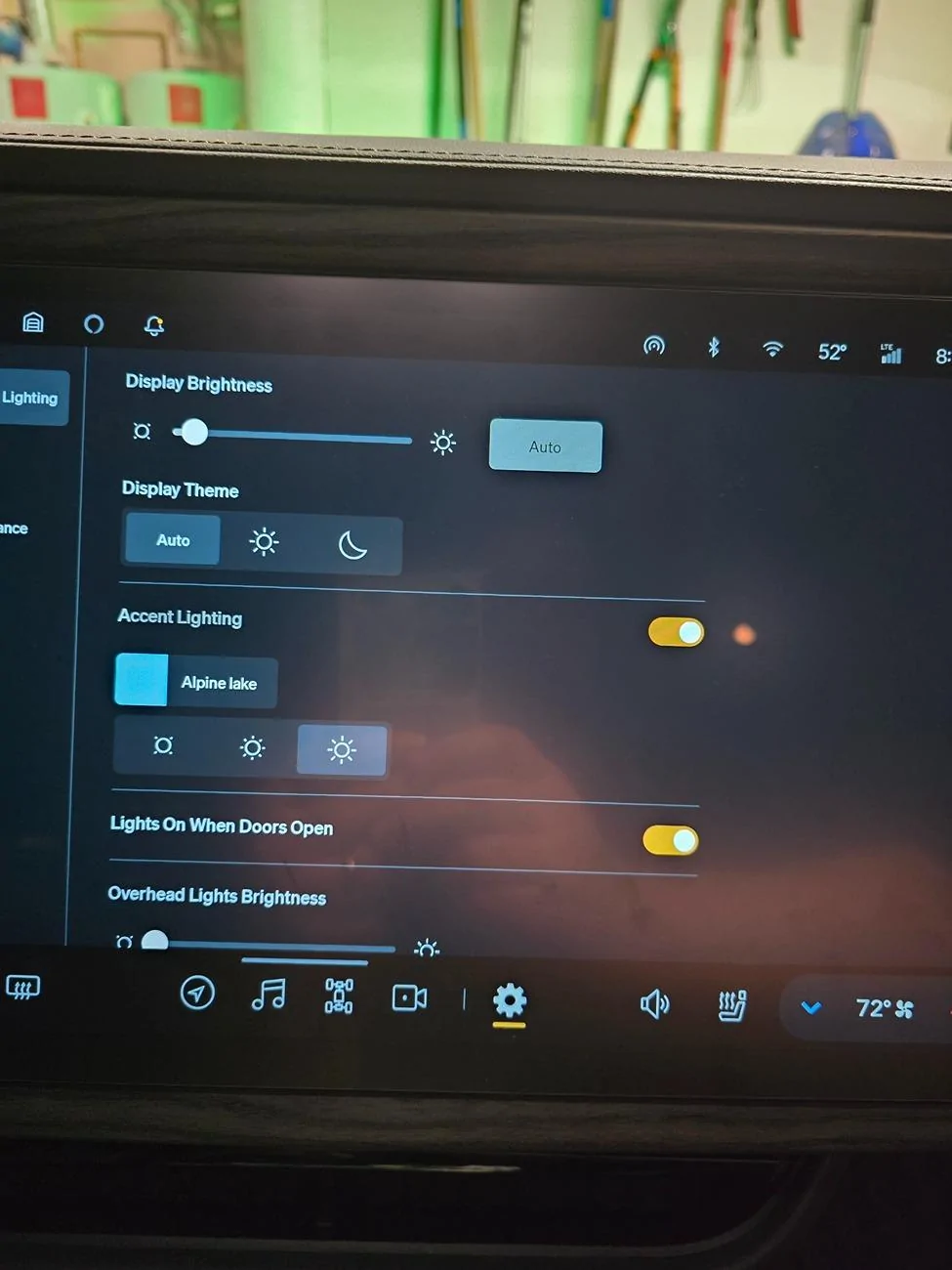 Rivian R1T R1S how to turn off interior accent lights when camping? 17369146127853660430579741112464