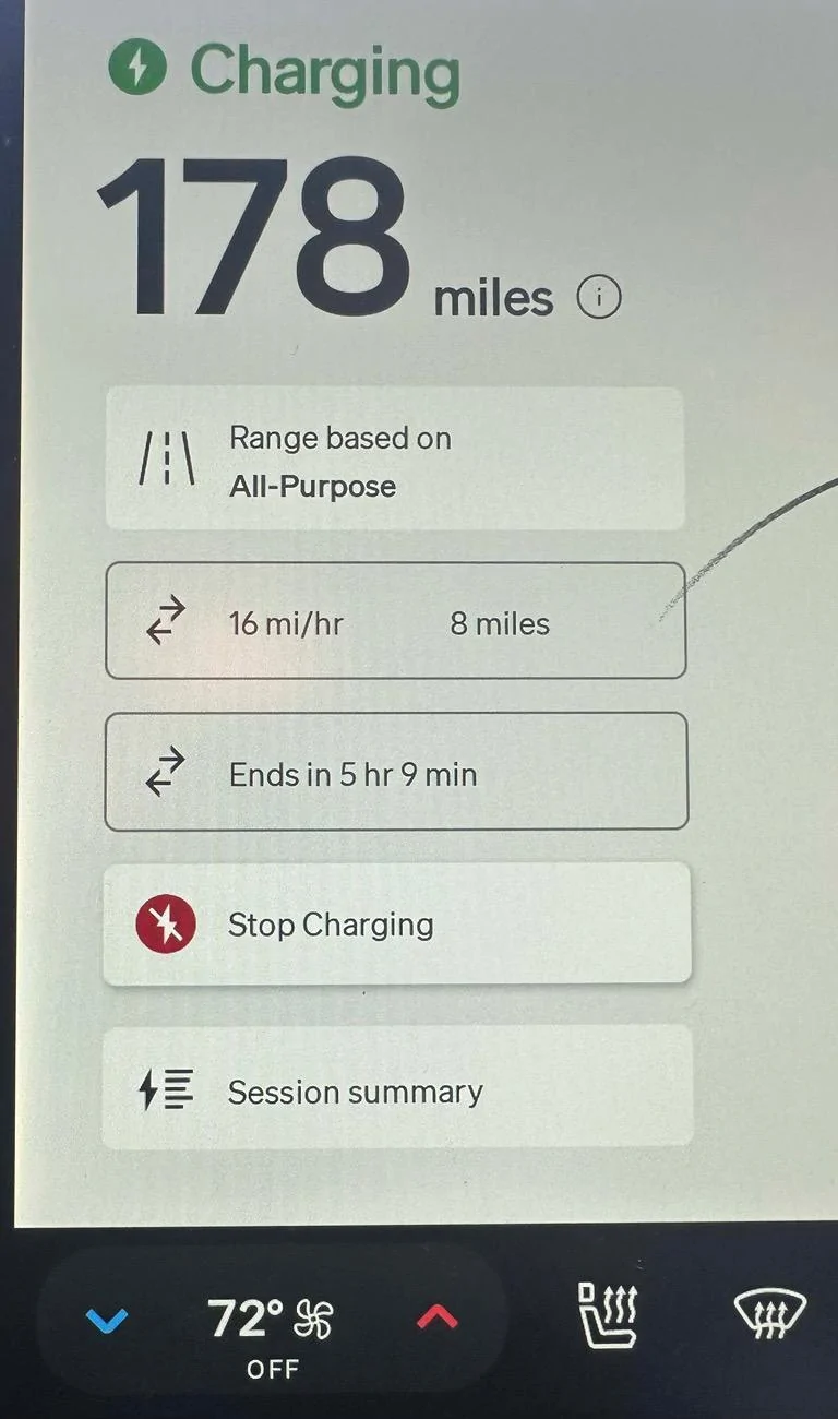 Rivian R1T R1S Gen2 Heat Pump power consumption observation IMG_2110 2