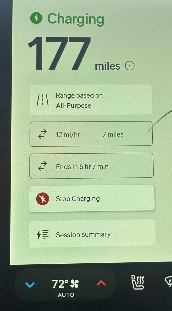 Rivian R1T R1S Gen2 Heat Pump power consumption observation IMG_2109 2
