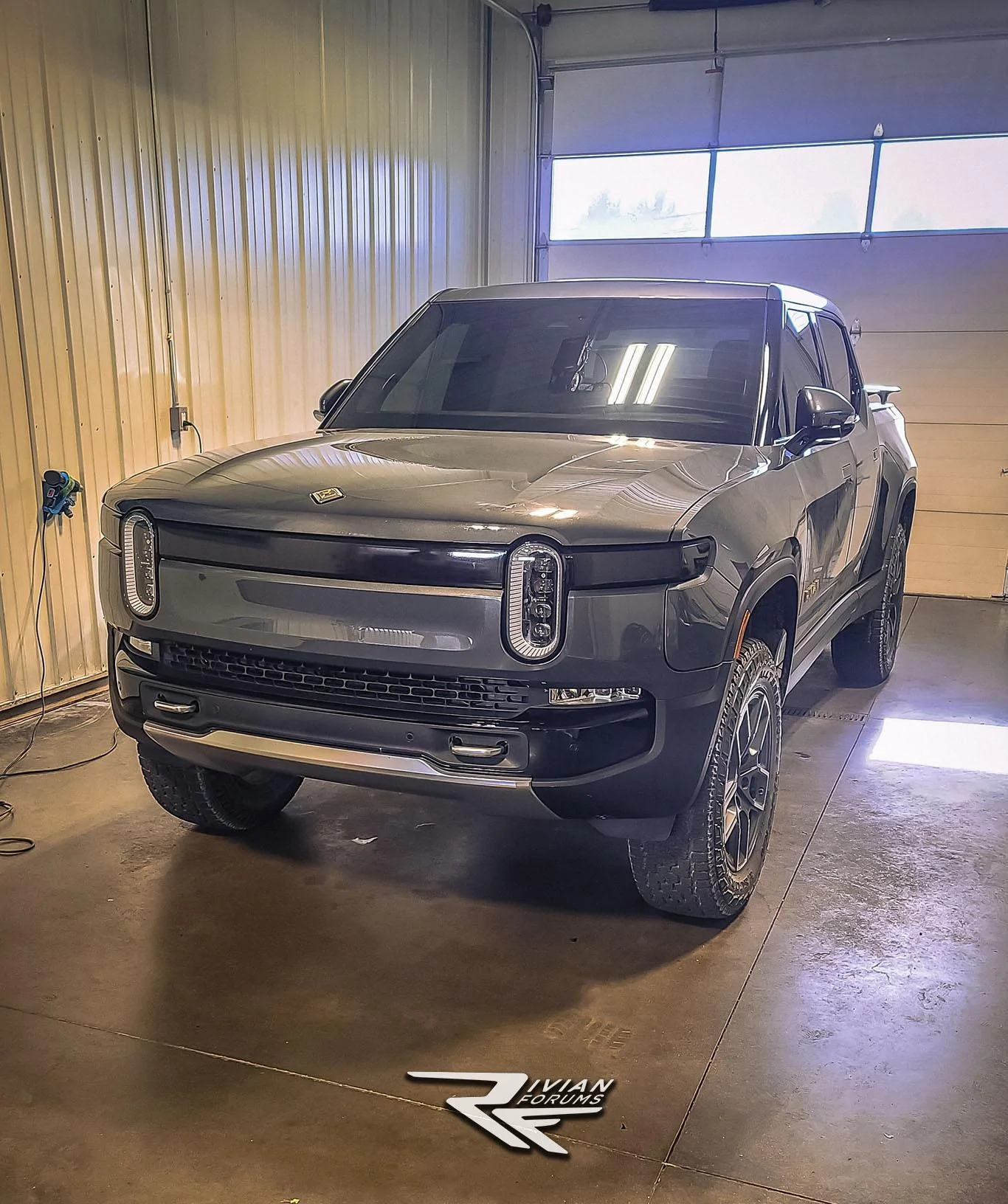 Rivian R1T R1S Rivian R1T Get Tinted Tail Lights, Front Light Charging Status Bar + Window Tint ? Rivian R1T Window Tint Tinted Tail Lights and Charging Status Light Bar 8