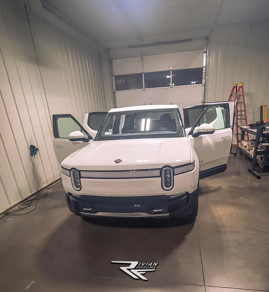 Rivian R1T R1S Rivian R1T Get Tinted Tail Lights, Front Light Charging Status Bar + Window Tint ? Rivian R1T Window Tint Tinted Tail Lights and Charging Status Light Bar 5