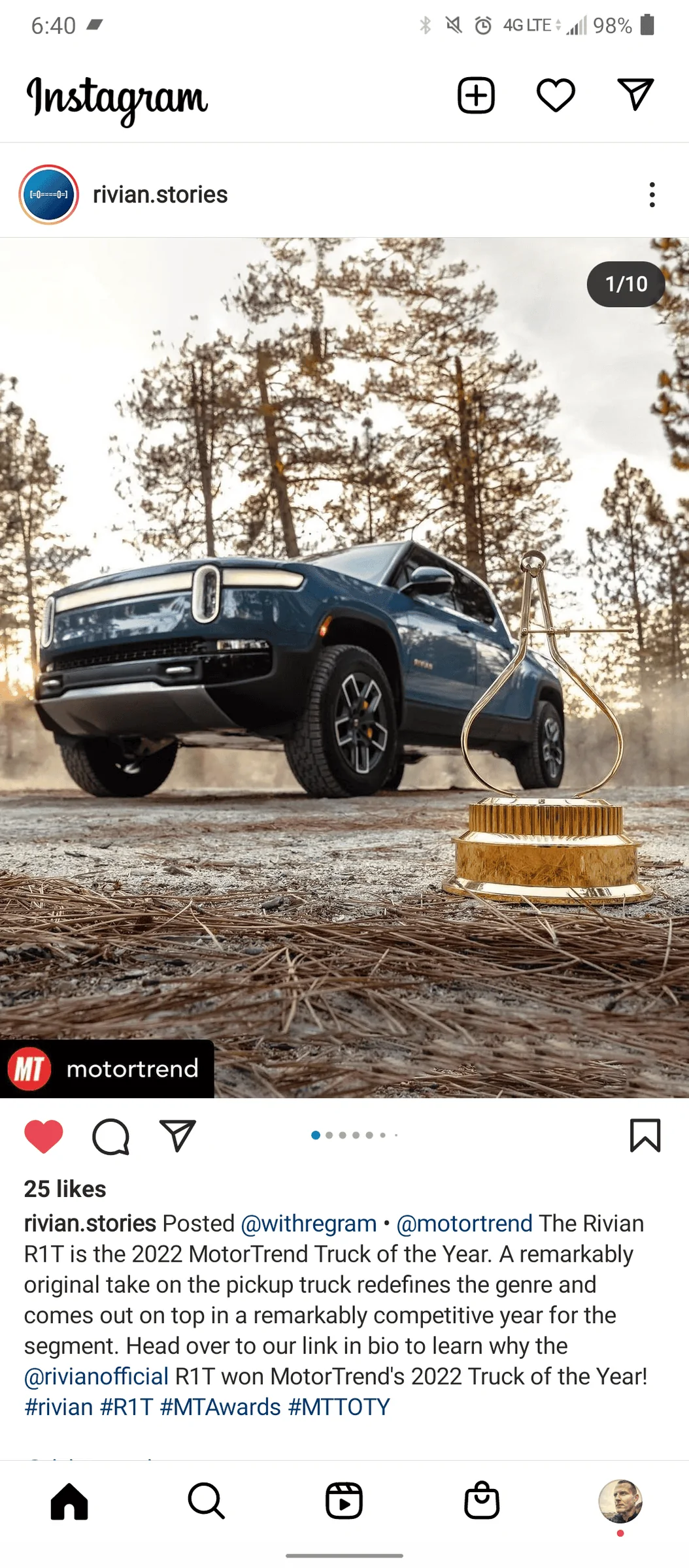 Rivian R1T R1S Chances of R1S/R1T winning Motor Trend SUVOTY and TOTY 2022? Screenshot_20211213-064041