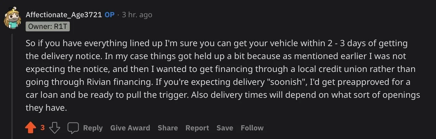 Rivian R1T R1S Supposedly Deliveries Happening to Non-Employees- Autoweek Screen Shot 2021-12-13 at 12.46.54 PM