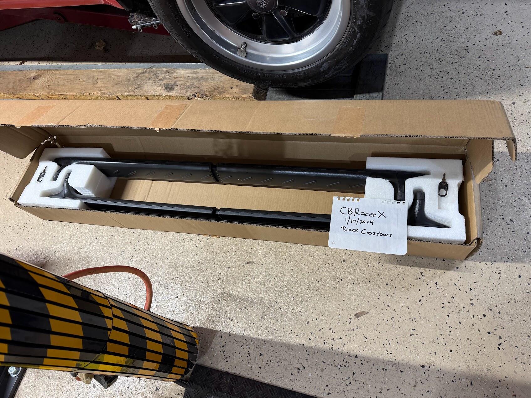 Rivian R1T R1S OEM Dark Cargo Crossbars - New In Box 1737075233199-ba