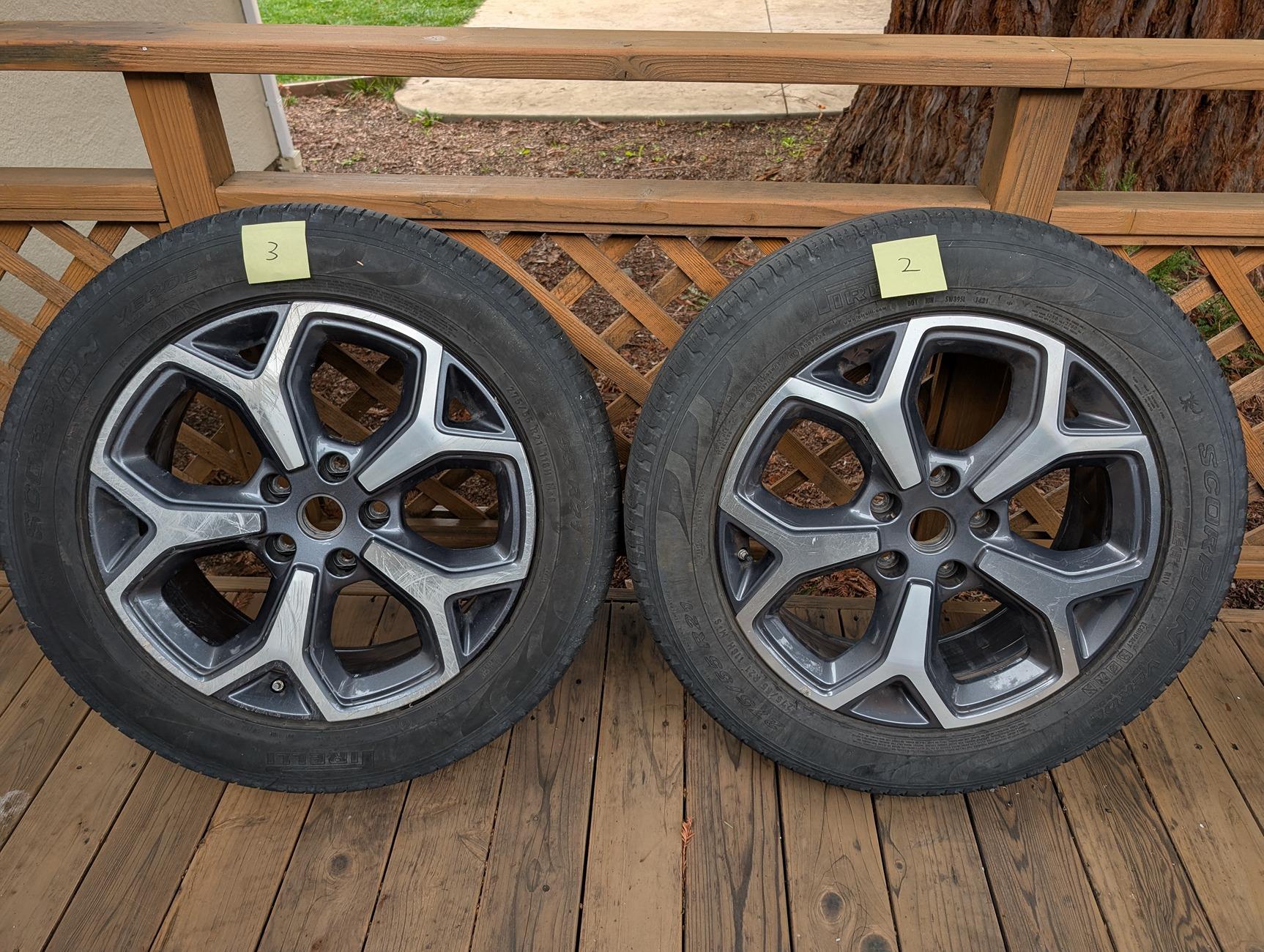 Rivian R1T R1S FS: 2 x 21" wheels w/ TPMS & aero covers PXL_20250118_174151536