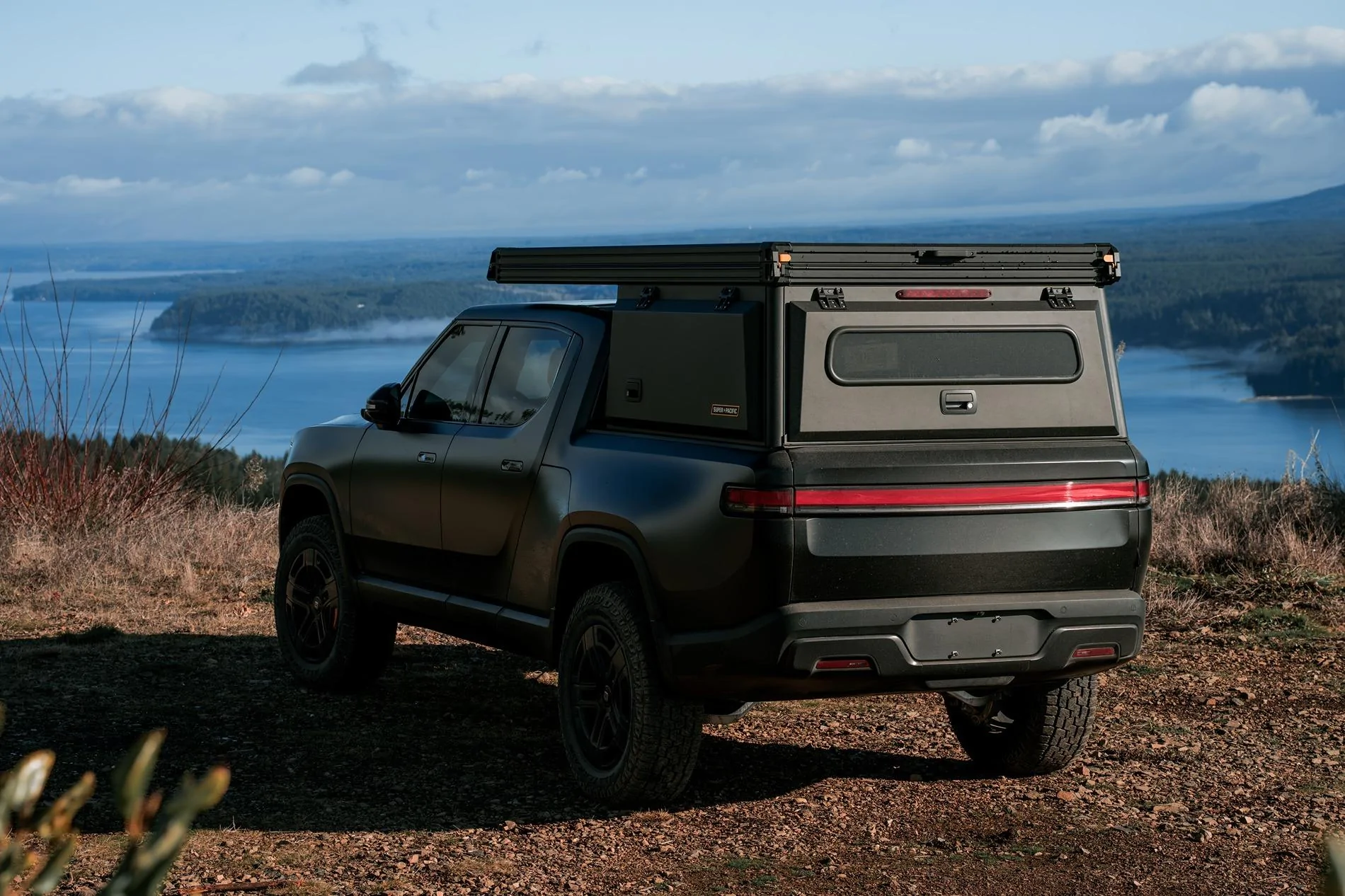 Rivian R1T R1S Super Pacific X1 Camper on 2025 Rivian R1T TriMax DSC00570-Enhanced-NR