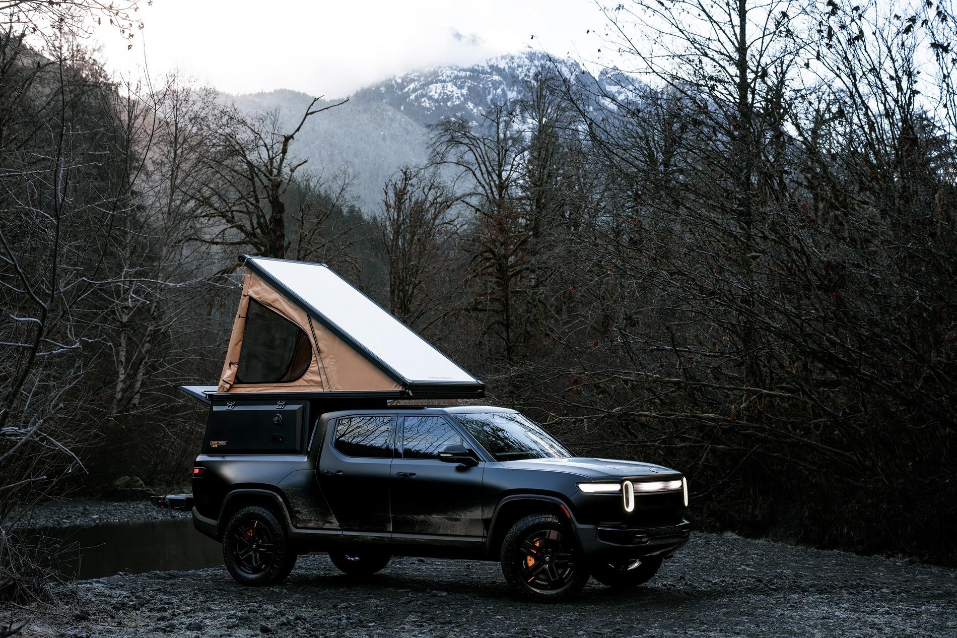 Rivian R1T R1S Super Pacific X1 Camper on 2025 Rivian R1T TriMax DSC00585-Enhanced-NR