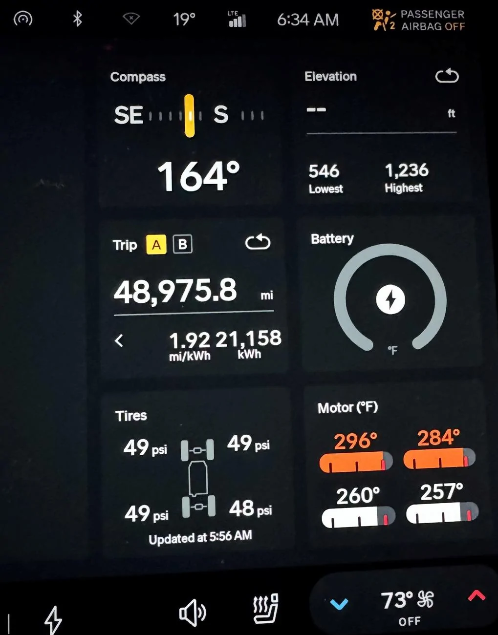 Rivian R1T R1S DC fast charging and motor temperatures. motor temps