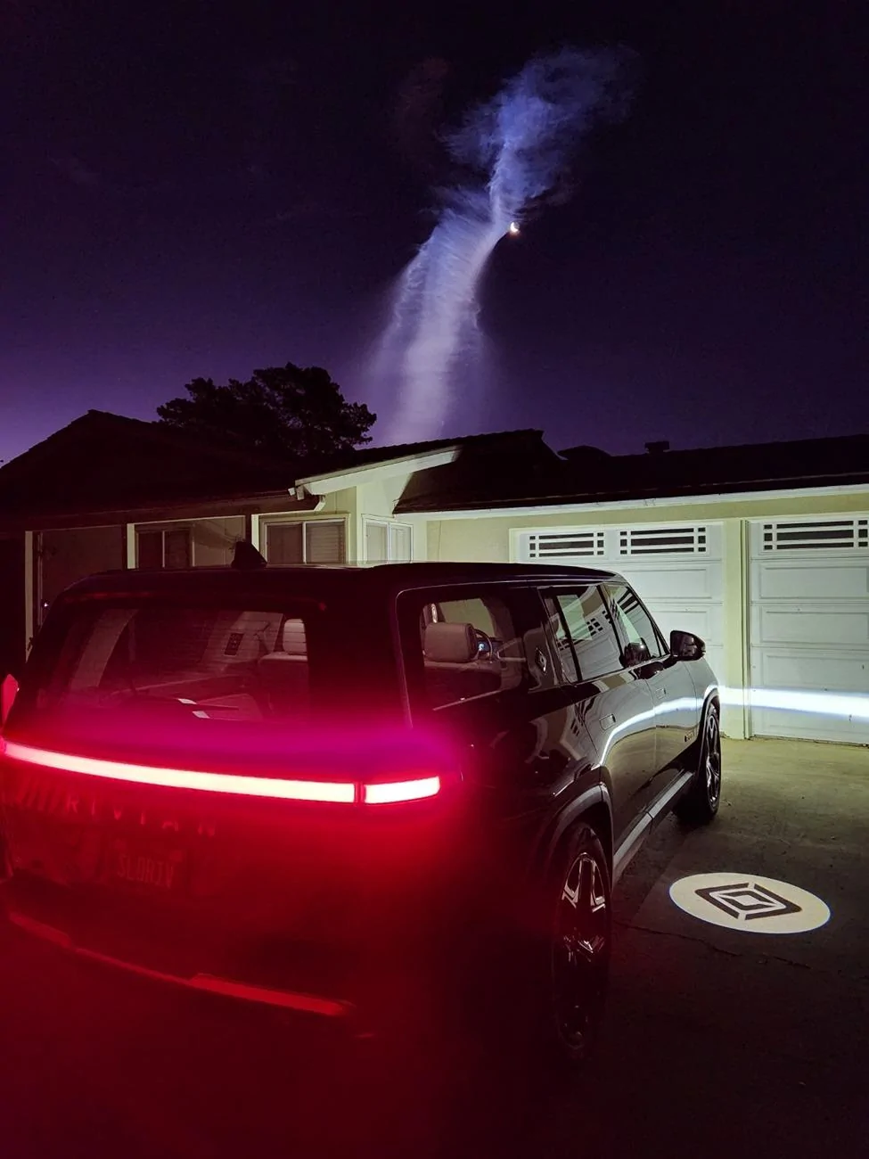 Rivian R1T R1S SpaceX launch at Vandenberg this morning Rivian SpaceX launch