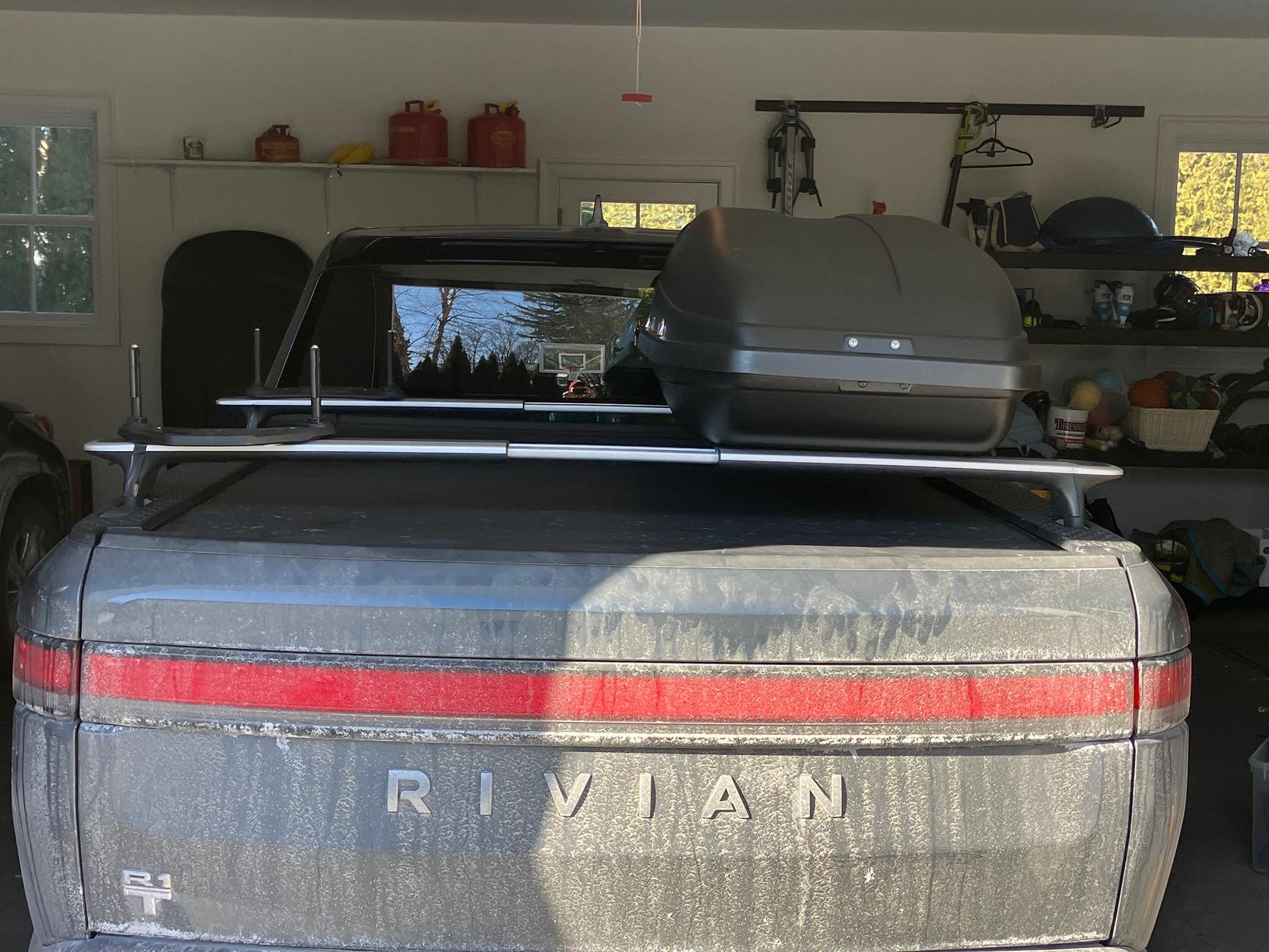 Rivian R1T R1S Cargo box that fits the bed length: Thule Sidekick IMG_1037