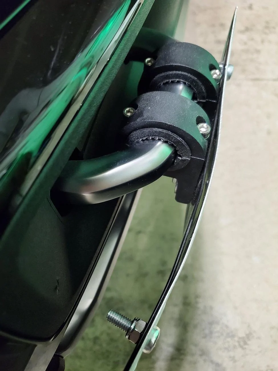 Rivian R1T R1S Front License Plate Mounting Options -- A Summary Homemade Tow-Hook Mount