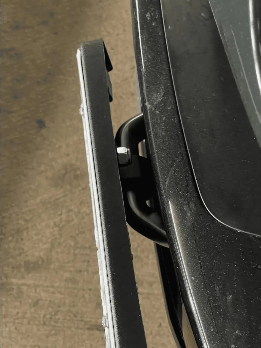 Rivian R1T R1S Front License Plate Mounting Options -- A Summary Homemade Tow-Hook Mount - 2