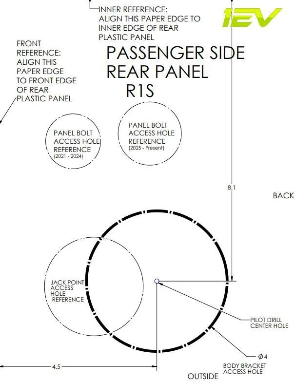 Rivian R1T R1S Rivian R1S Running Board Install - Help me understand plastic hole cutting 1738426903545-9c