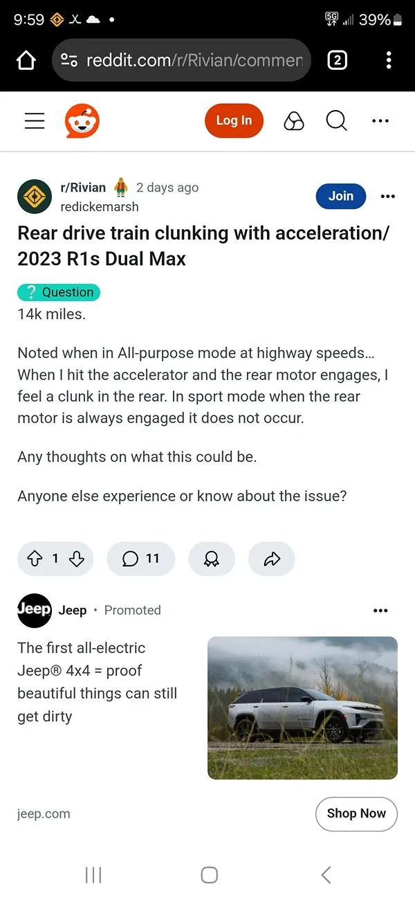 Rivian R1T R1S Dual Motor All Purpose not smooth now Screenshot_20250202_215927_Chrom