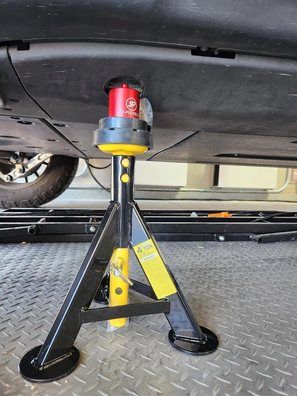 Rivian R1T R1S EVs don't consider jacking safety jack stand rivian