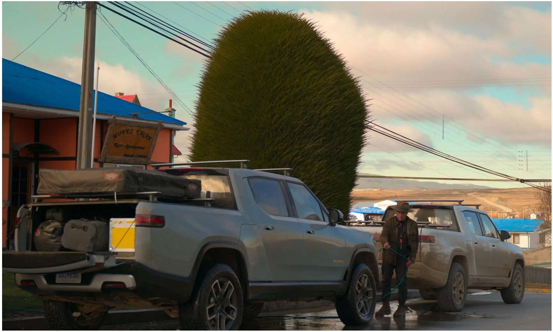 Rivian R1T R1S Reminiscence: Photos of Rivian R1T Prototypes in the Documentary, "Long Way Up" (2020) 2. Leaving Patagonia