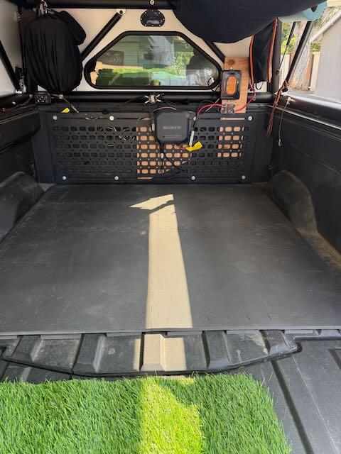 Rivian R1T R1S Recent project: modifying bed for cozy stealth camping in my R1T GFC camper IMG_2047