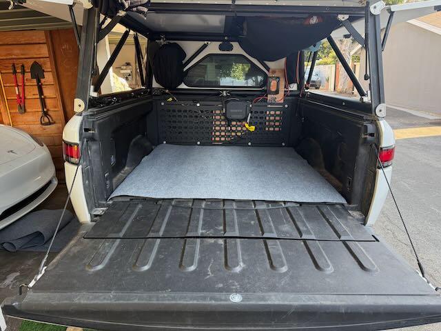 Rivian R1T R1S Recent project: modifying bed for cozy stealth camping in my R1T GFC camper IMG_2051