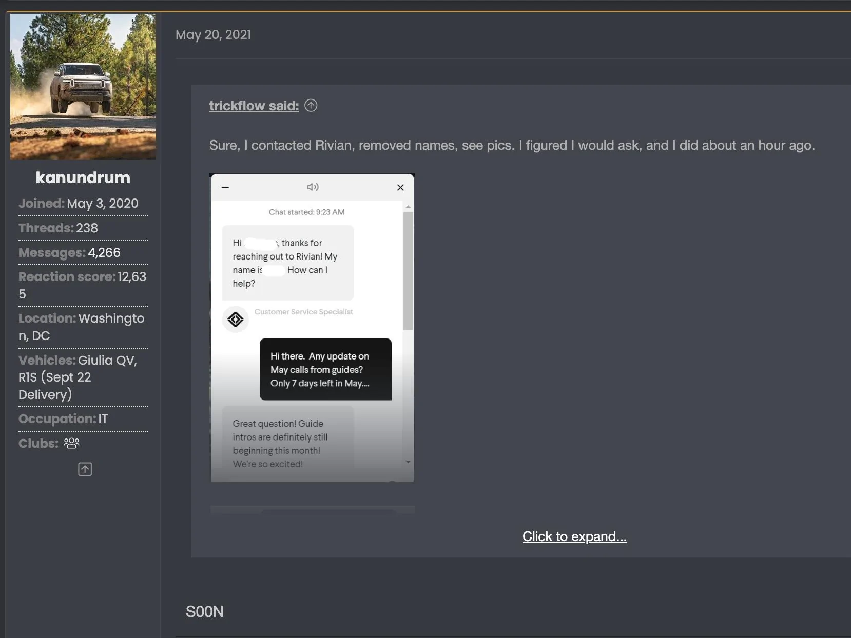 Rivian R1T R1S When will R1S Quad be available for ordering???? Getting irritated with Rivian... 1738898177650-xt