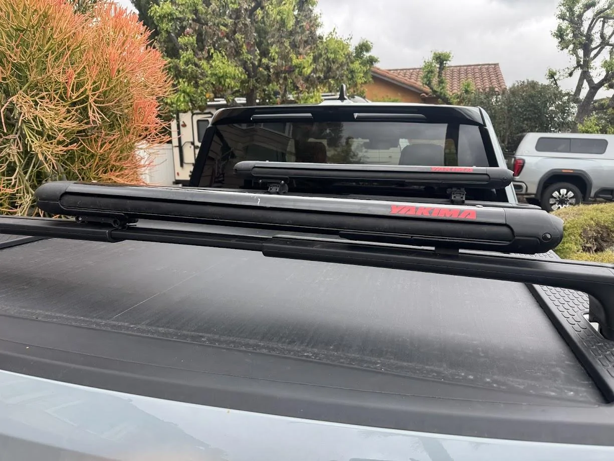 Rivian R1T R1S Yakima FatCat Mount installed IMG_2498